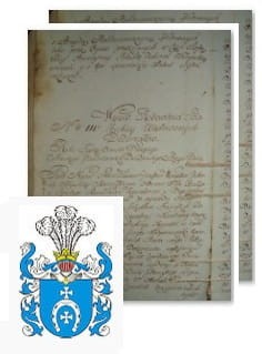 Przykładowe zdjęcie wywodu rodowitości szlacheckiej z 1802 roku, stron 2.jpg