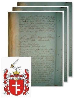 Przykładowe zdjęcie wywodu rodowitości szlacheckiej z 1802 roku, stron 3.jpg