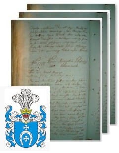 Przykładowe zdjęcie wywodu rodowitości szlacheckiej z 1802 roku, stron 3.jpg