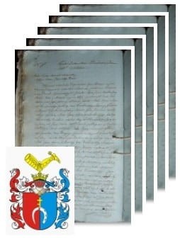 Przykładowe zdjęcie wywodu rodowitości szlacheckiej z 1816 roku, stron 5.jpg
