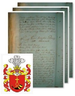 Przykładowe zdjęcie wywodu rodowitości szlacheckiej z 1802 roku, stron 3.jpg
