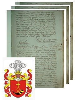 Przykładowe zdjęcie wywodu rodowitości szlacheckiej z 1802 roku, stron 3.jpg