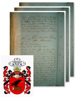 Przykładowe zdjęcie wywodu rodowitości szlacheckiej z 1802 roku, stron 3.jpg