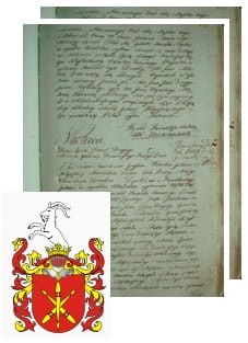 Przykładowe zdjęcie wywodu rodowitości szlacheckiej z 1802 roku, stron 2.jpg
