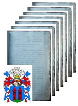 Przykładowe zdjęcie wywodu rodowitości szlacheckiej z 1824 roku, stron 7.jpg