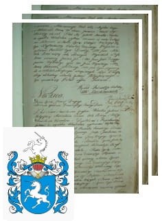 Przykładowe zdjęcie wywodu rodowitości szlacheckiej z 1802 roku, stron 3.jpg