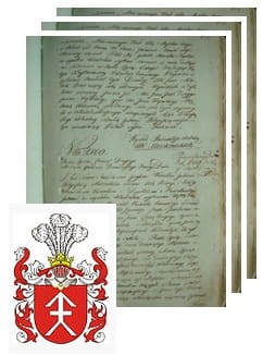 Przykładowe zdjęcie wywodu rodowitości szlacheckiej z 1802 roku, stron 3.jpg