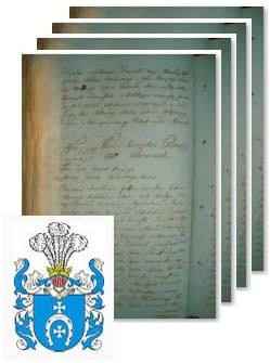 Przykładowe zdjęcie wywodu rodowitości szlacheckiej z 1802 roku, stron 4.jpg