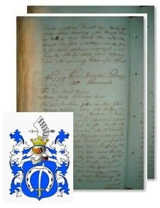 Przykładowe zdjęcie wywodu rodowitości szlacheckiej z 1802 roku, stron 2.jpg