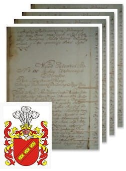 Przykładowe zdjęcie wywodu rodowitości szlacheckiej z 1802 roku, stron 4.jpg