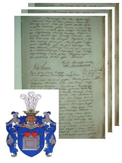 Przykładowe zdjęcie wywodu rodowitości szlacheckiej z 1802 roku, stron 3.jpg