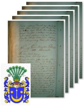 Przykładowe zdjęcie wywodu rodowitości szlacheckiej z 1802 roku, stron 5.jpg