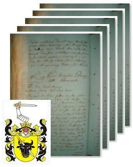 Przykładowe zdjęcie wywodu rodowitości szlacheckiej z 1802 roku, stron 5.jpg