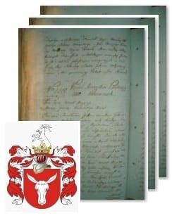 Przykładowe zdjęcie wywodu rodowitości szlacheckiej z 1802 roku, stron 3.jpg