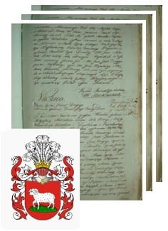 Przykładowe zdjęcie wywodu rodowitości szlacheckiej z 1802 roku, stron 3.jpg