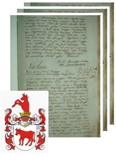 Przykładowe zdjęcie wywodu rodowitości szlacheckiej z 1802 roku, stron 3.jpg