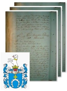 Przykładowe zdjęcie wywodu rodowitości szlacheckiej z 1802 roku, stron 3.jpg
