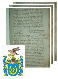 Przykładowe zdjęcie wywodu rodowitości szlacheckiej z 1802 roku, stron 3.jpg