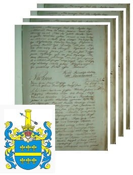 Przykładowe zdjęcie wywodu rodowitości szlacheckiej z 1802 roku, stron 4.jpg