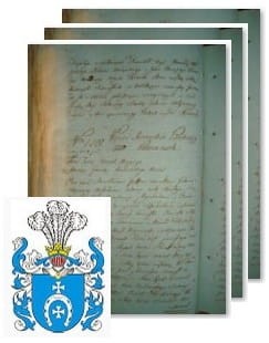 Przykładowe zdjęcie wywodu rodowitości szlacheckiej z 1802 roku, stron 3.jpg