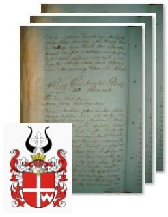Przykładowe zdjęcie wywodu rodowitości szlacheckiej z 1802 roku, stron 3.jpg