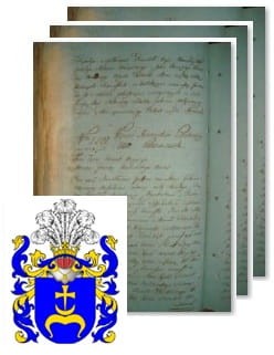 Przykładowe zdjęcie wywodu rodowitości szlacheckiej z 1802 roku, stron 3.jpg