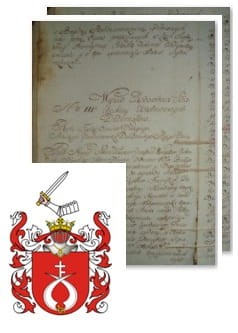 Przykładowe zdjęcie wywodu rodowitości szlacheckiej z 1802 roku, stron 2.jpg