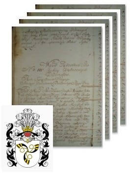 Przykładowe zdjęcie wywodu rodowitości szlacheckiej z 1802 roku, stron 4.jpg