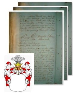 Przykładowe zdjęcie wywodu rodowitości szlacheckiej z 1802 roku, stron 3.jpg