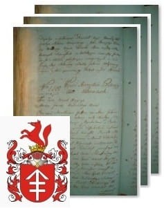 Przykładowe zdjęcie wywodu rodowitości szlacheckiej z 1802 roku, stron 3.jpg