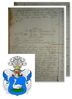 Przykładowe zdjęcie wywodu rodowitości szlacheckiej z 1802 roku, stron 2.jpg