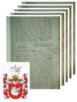 Przykładowe zdjęcie wywodu rodowitości szlacheckiej z 1802 roku, stron 5.jpg