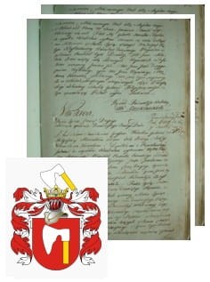Przykładowe zdjęcie wywodu rodowitości szlacheckiej z 1802 roku, stron 2.jpg