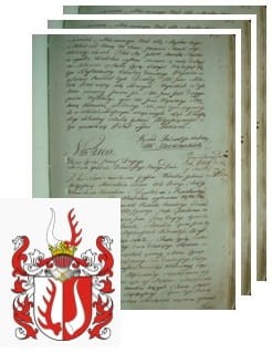 Przykładowe zdjęcie wywodu rodowitości szlacheckiej z 1802 roku, stron 3.jpg