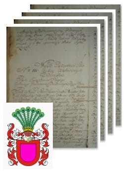 Przykładowe zdjęcie wywodu rodowitości szlacheckiej z 1802 roku, stron 4.jpg