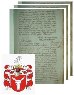 Przykładowe zdjęcie wywodu rodowitości szlacheckiej z 1802 roku, stron 3.jpg