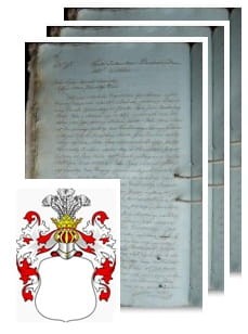 Przykładowe zdjęcie wywodu rodowitości szlacheckiej z 1816 roku, stron 3.jpg