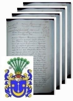 Przykładowe zdjęcie wywodu rodowitości szlacheckiej z 1834 roku, stron 4.jpg