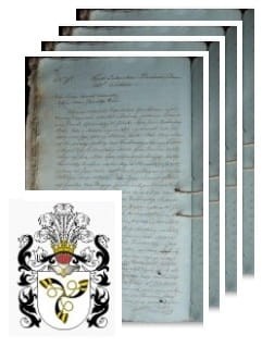 Przykładowe zdjęcie wywodu rodowitości szlacheckiej z 1810 roku, stron 4.jpg