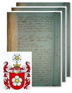 Przykładowe zdjęcie wywodu rodowitości szlacheckiej z 1802 roku, stron 3.jpg