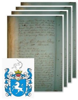 Przykładowe zdjęcie wywodu rodowitości szlacheckiej z 1802 roku, stron 4.jpg