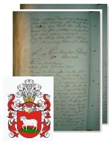 Przykładowe zdjęcie wywodu rodowitości szlacheckiej z 1802 roku, stron 2.jpg