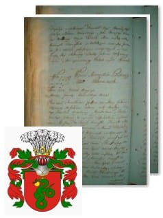 Przykładowe zdjęcie wywodu rodowitości szlacheckiej z 1802 roku, stron 2.jpg