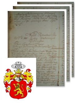 Przykładowe zdjęcie wywodu rodowitości szlacheckiej z 1802 roku, stron 3.jpg