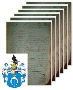 Przykładowe zdjęcie wywodu rodowitości szlacheckiej z 1832 roku, stron 6.jpg