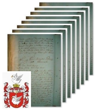 Przykładowe zdjęcie wywodu rodowitości szlacheckiej z 1802 roku, stron 8.jpg