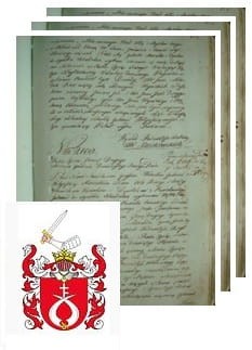 Przykładowe zdjęcie wywodu rodowitości szlacheckiej z 1802 roku, stron 3.jpg