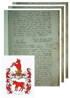 Przykładowe zdjęcie wywodu rodowitości szlacheckiej z 1802 roku, stron 3.jpg