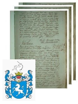 Przykładowe zdjęcie wywodu rodowitości szlacheckiej z 1802 roku, stron 3.jpg