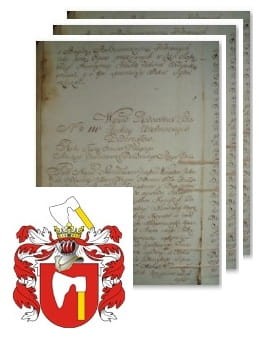 Przykładowe zdjęcie wywodu rodowitości szlacheckiej z 1802 roku, stron 3.jpg
